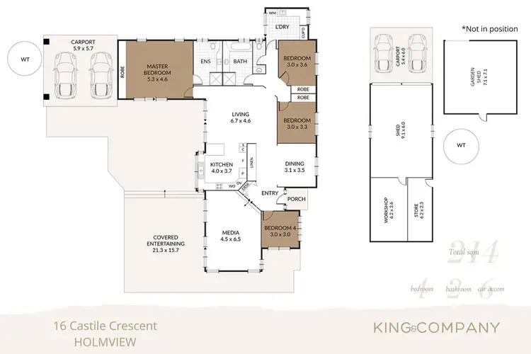 Floorplan of Homely rural property listing, 16 Castile Crescent, Holmview QLD 4207