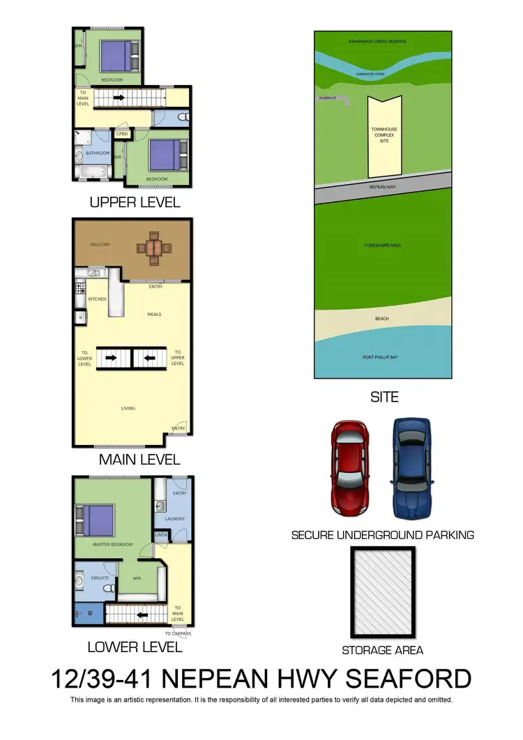 Floorplan of Homely unit listing, 12/39-41 Nepean Highway, Seaford VIC 3198