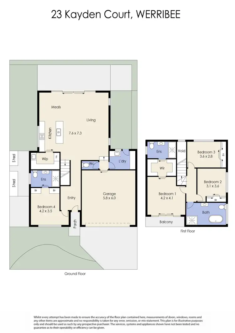 Floorplan of Homely house listing, 23 Kayden Court, Werribee VIC 3030