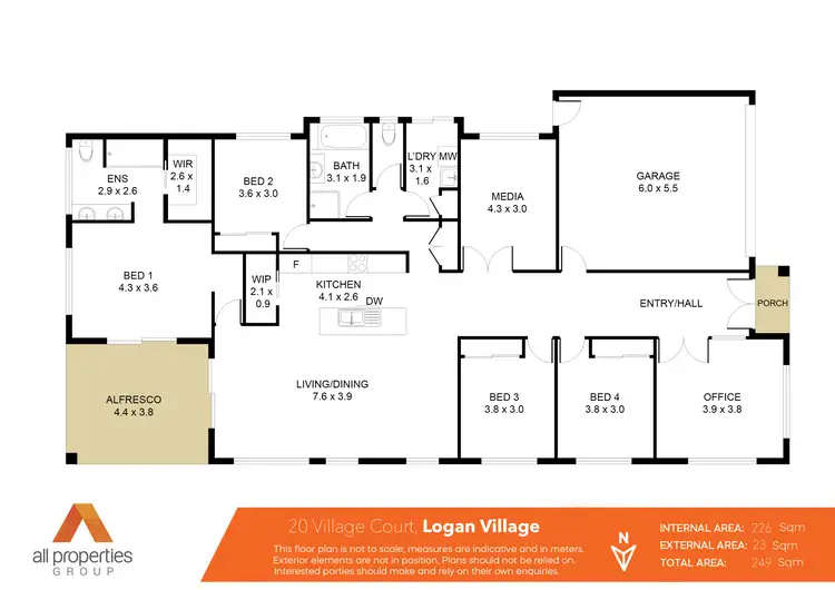 Floorplan of Homely house listing, 20 Village Court, Logan Village QLD 4207
