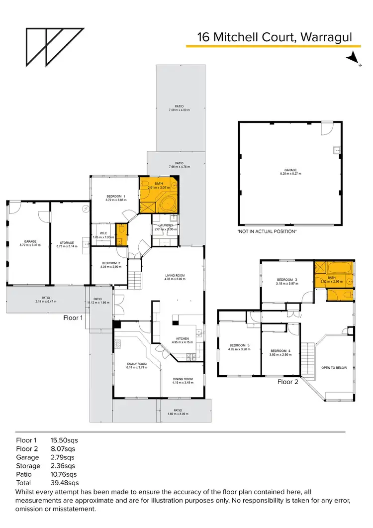 Floorplan of Homely house listing, 16 Mitchell Court, Warragul VIC 3820