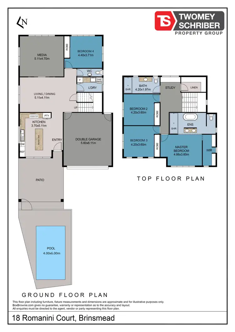 Floorplan of Homely house listing, 18 Romanini Court, Brinsmead QLD 4870