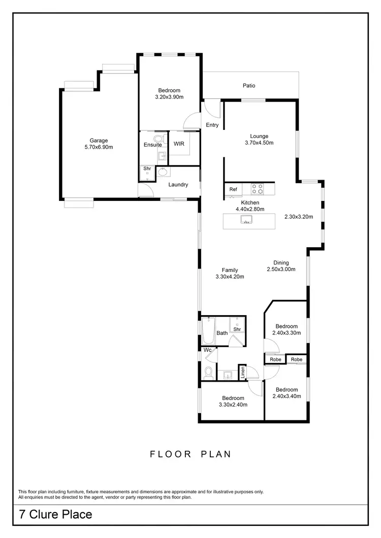 Floorplan of Homely house listing, 7 Clure Place, Goulburn NSW 2580