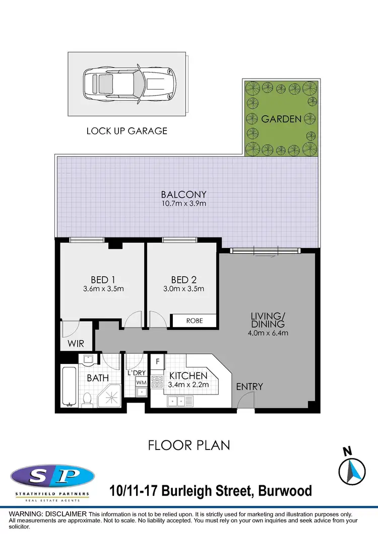 Floorplan of Homely apartment listing, 10/11-17 Burleigh Street, Burwood NSW 2134