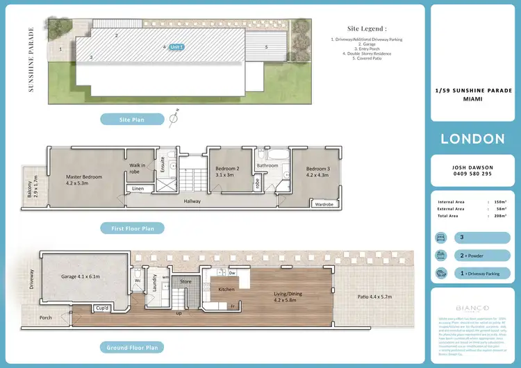 Floorplan of Homely villa listing, 1/59 Sunshine Parade, Miami QLD 4220