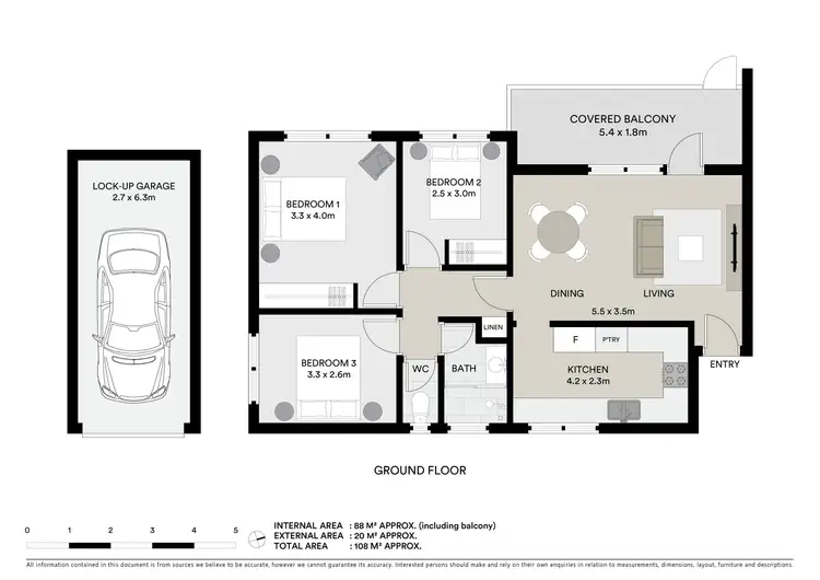 Floorplan of Homely apartment listing, 26/98 Ourimbah Road, Mosman NSW 2088