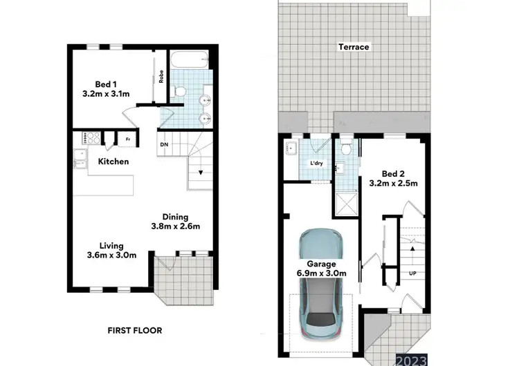 Floorplan of Homely townhouse listing, 5/32 Wooloowin Avenue, Wooloowin QLD 4030