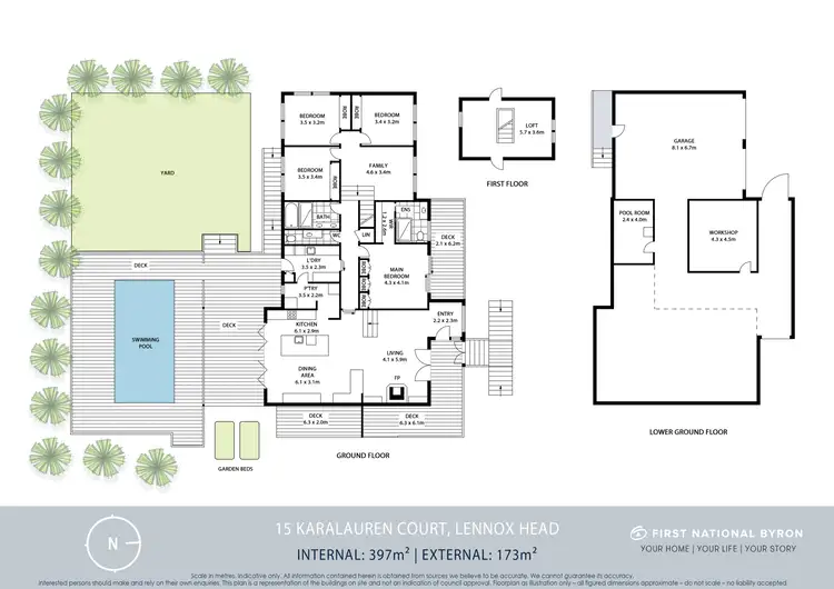 Floorplan of Homely house listing, 15 Karalauren Court, Lennox Head NSW 2478