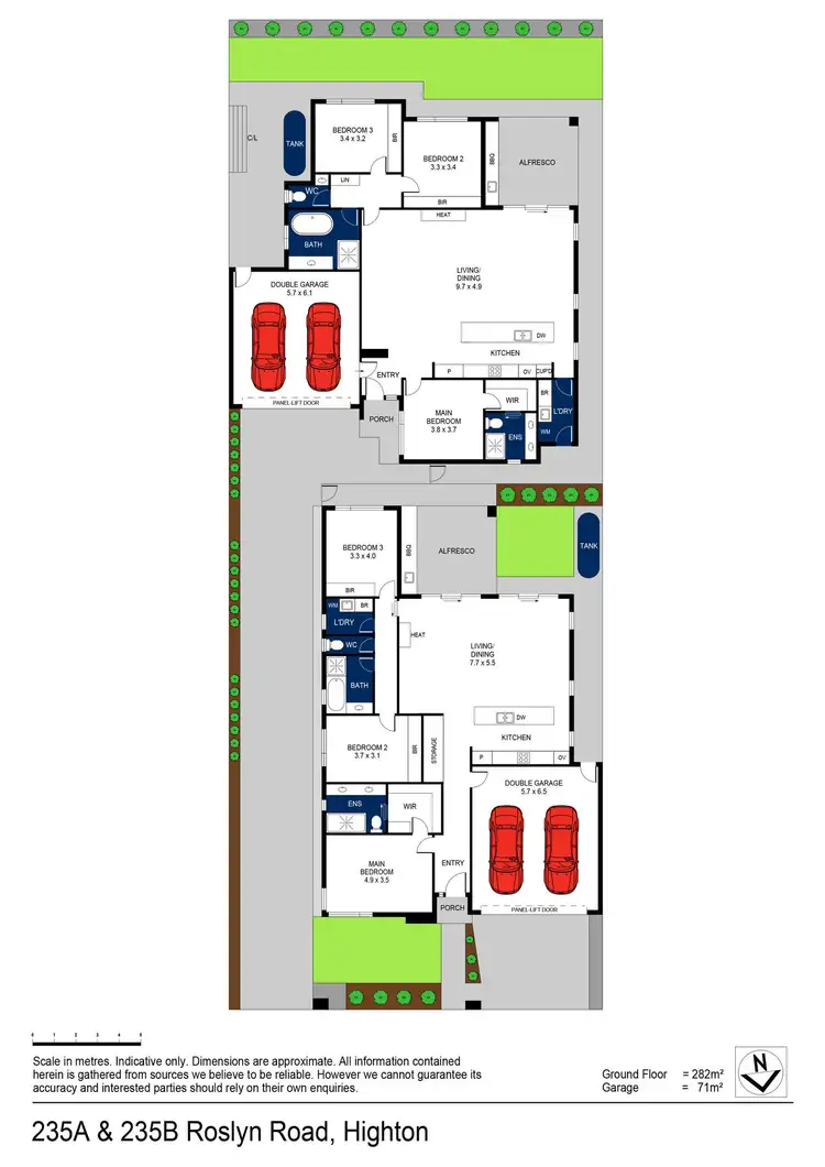 Floorplan of Homely townhouse listing, 235B Roslyn Road, Highton VIC 3216