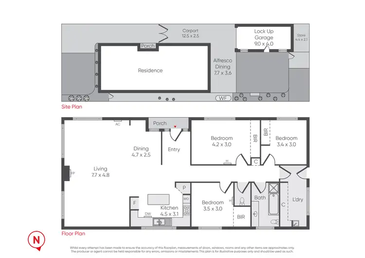 Floorplan of Homely house listing, 42 Powlett Street, Altona Meadows VIC 3028