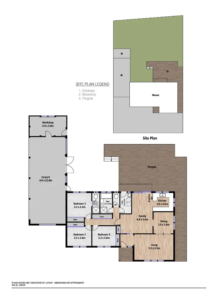 Floorplan of Homely house listing, 3 Tuck Place, Richardson ACT 2905