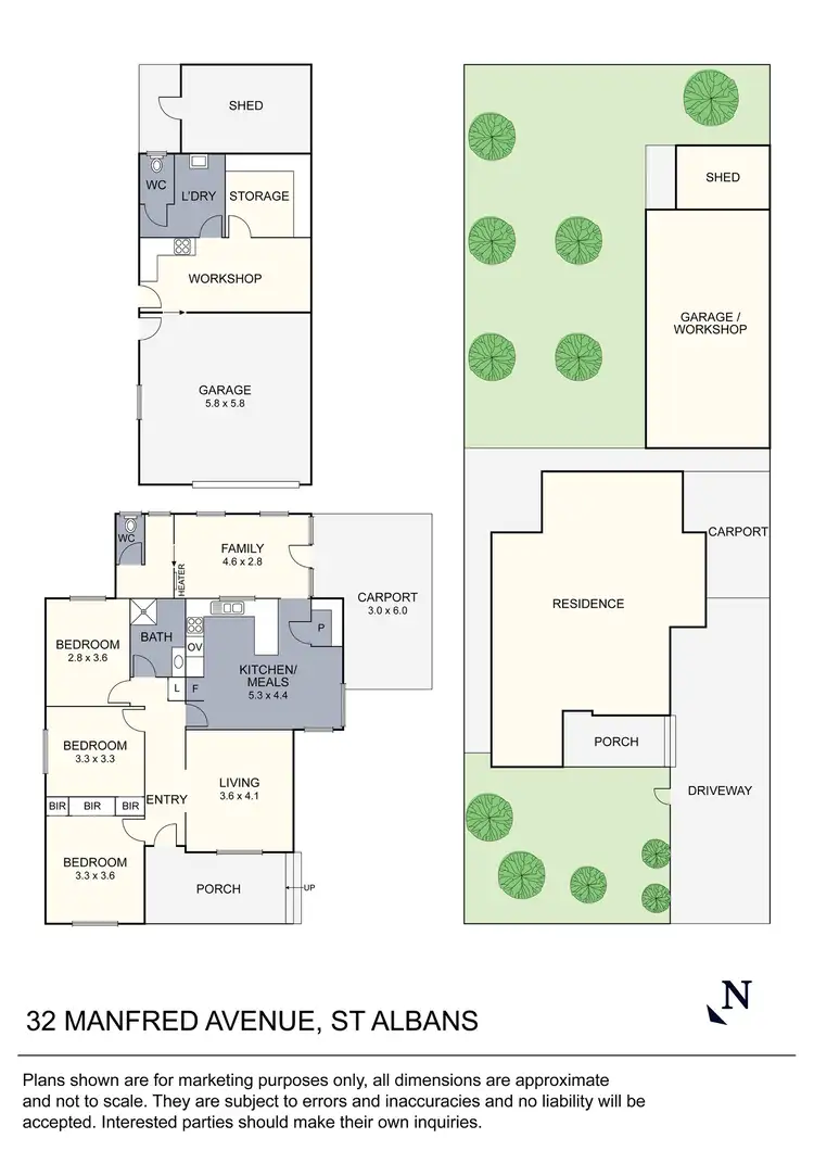 Floorplan of Homely house listing, 32 Manfred Avenue, St Albans VIC 3021
