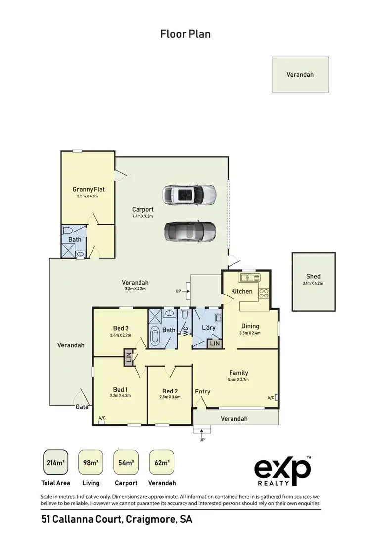 Floorplan of Homely house listing, 51 Callanna Court, Craigmore SA 5114
