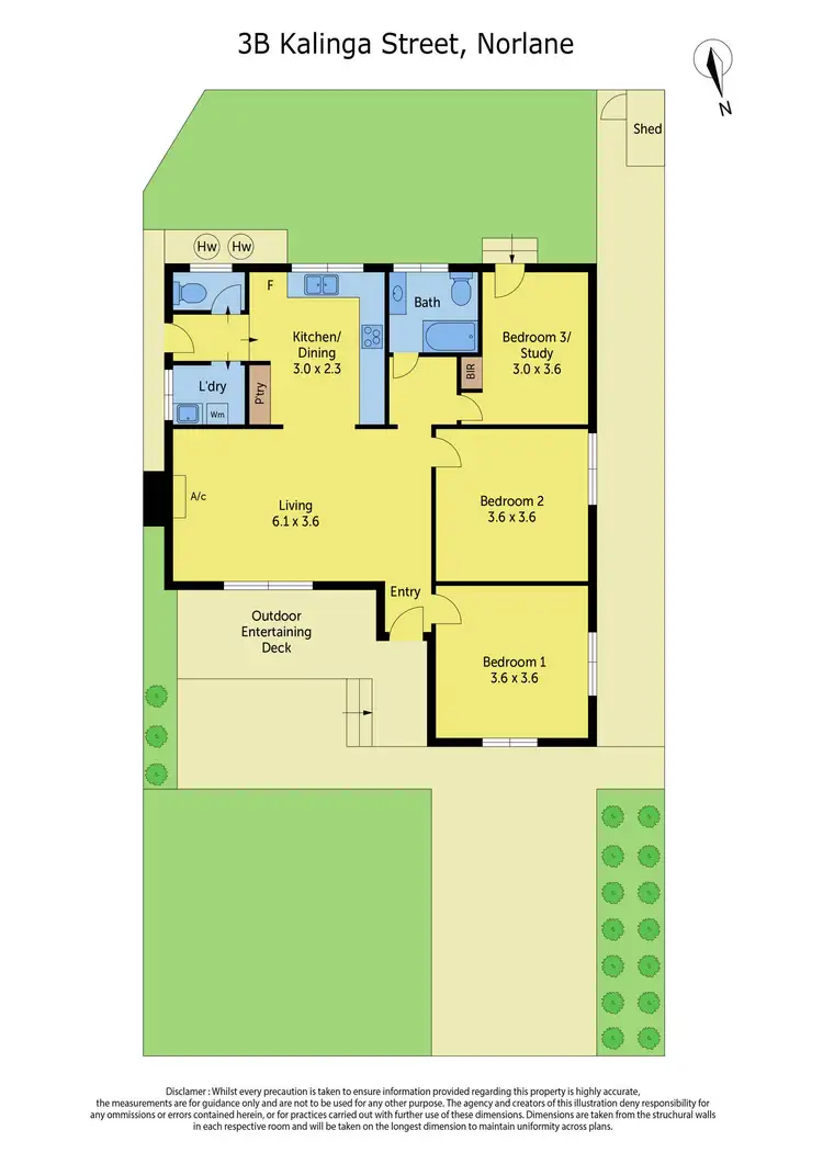 Floorplan of Homely house listing, 3 Kalinga Street, Norlane VIC 3214