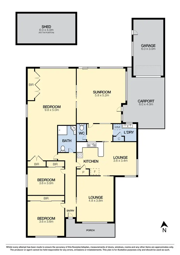 Floorplan of Homely house listing, 6 Poole Street, Deer Park VIC 3023