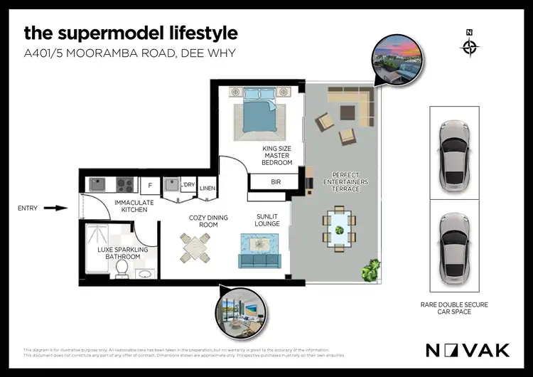 Floorplan of Homely apartment listing, A401/5 Mooramba Road, Dee Why NSW 2099