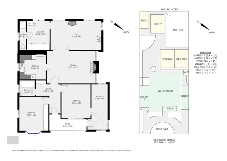 Floorplan of Homely house listing, 53 Cudmore Terrace, Whyalla SA 5600