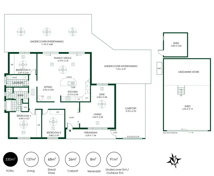 Floorplan of Homely house listing, 12 Merino Court, Lobethal SA 5241