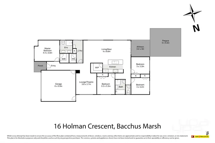 Floorplan of Homely house listing, 16 Holman Crescent, Bacchus Marsh VIC 3340