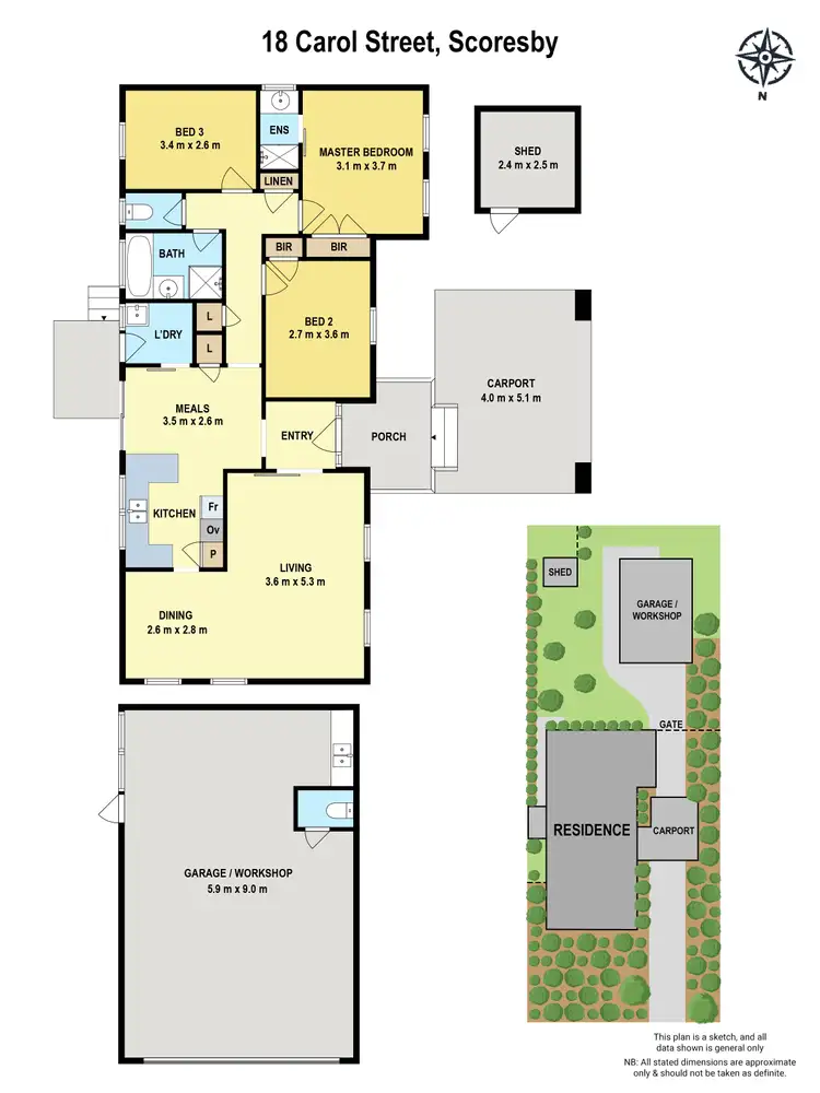 Floorplan of Homely house listing, 18 Carol Street, Scoresby VIC 3179