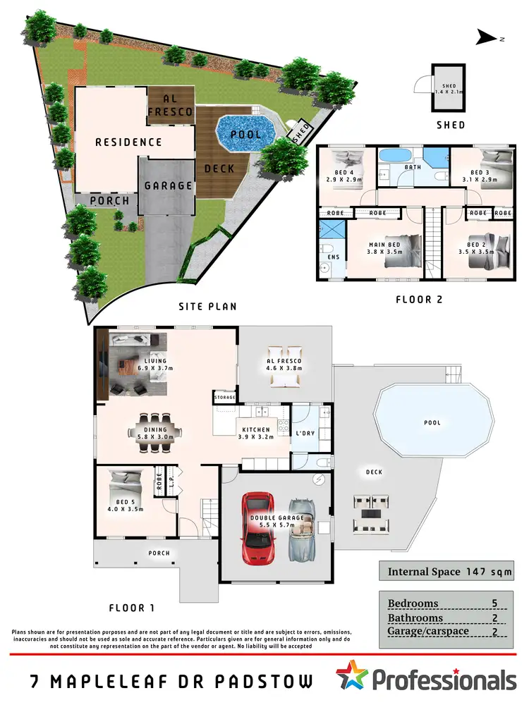 Floorplan of Homely house listing, 7 Mapleleaf Drive, Padstow NSW 2211