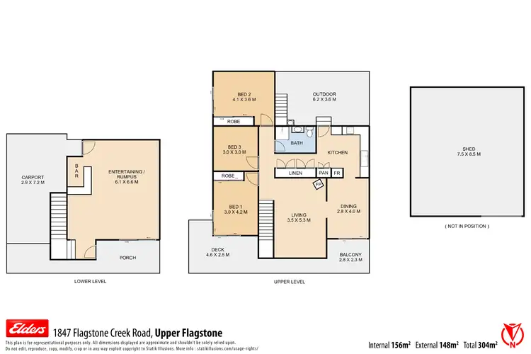 Floorplan of Homely rural property listing, 1847 Flagstone Creek Road, Upper Flagstone QLD 4344