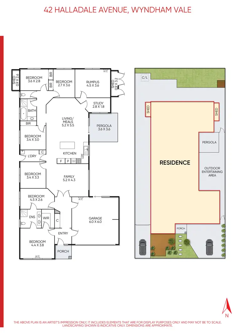 Floorplan of Homely house listing, 42 Halladale Avenue, Wyndham Vale VIC 3024