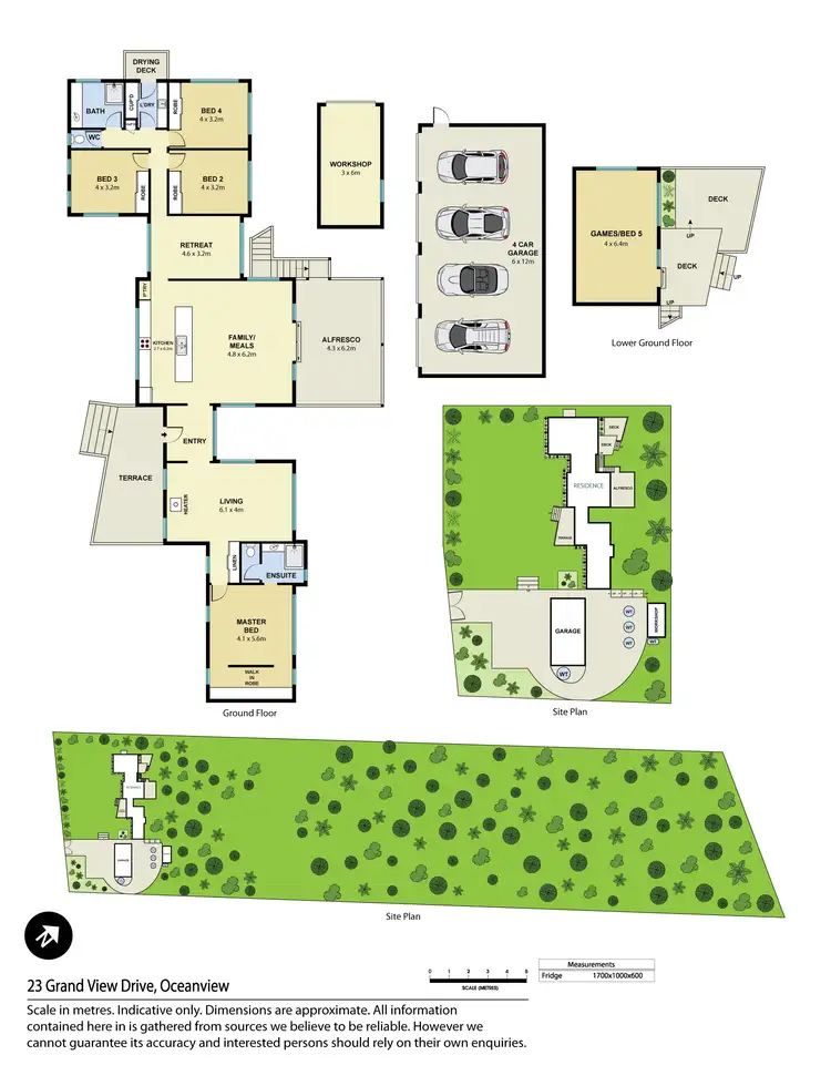 Floorplan of Homely house listing, 23 Grand View Drive, Ocean View QLD 4521