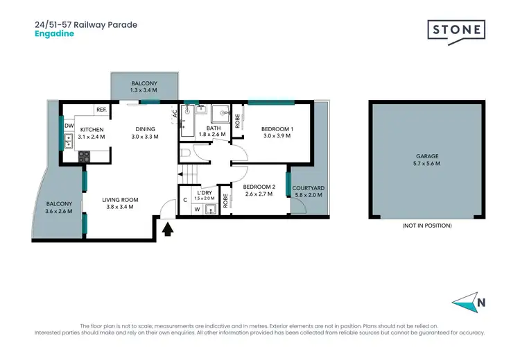 Floorplan of Homely apartment listing, 24/51-57 Railway Parade, Engadine NSW 2233