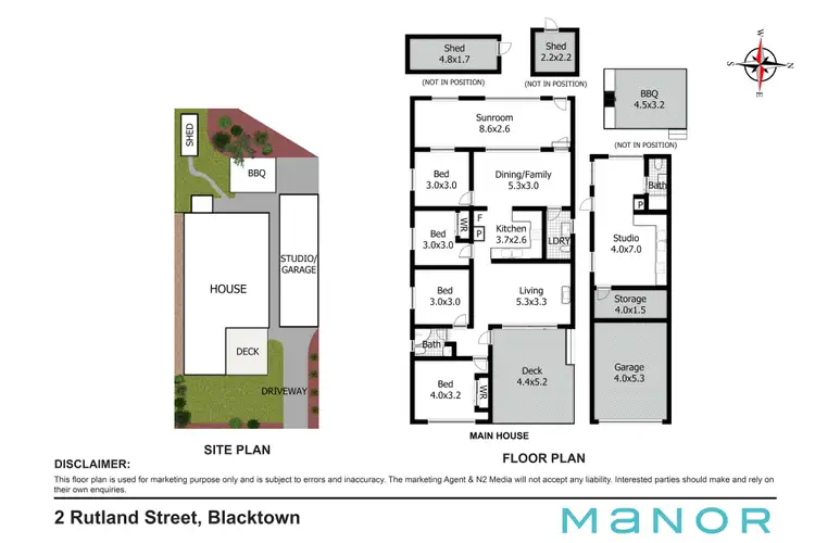Floorplan of Homely house listing, 2 Rutland Street, Blacktown NSW 2148