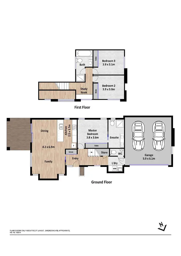Floorplan of Homely townhouse listing, 33/1 Bon Scott Crescent, Moncrieff ACT 2914