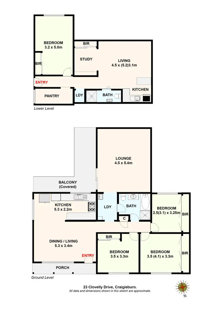 Floorplan of Homely house listing, 23 Clovelly Drive, Craigieburn VIC 3064