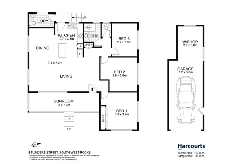 Floorplan of Homely house listing, 8 Flinders Street, South West Rocks NSW 2431