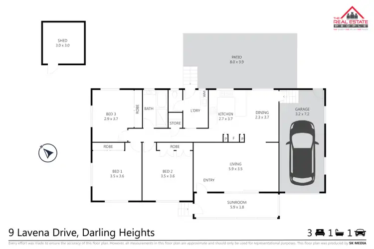 Floorplan of Homely house listing, 9 Lavena Drive, Darling Heights QLD 4350