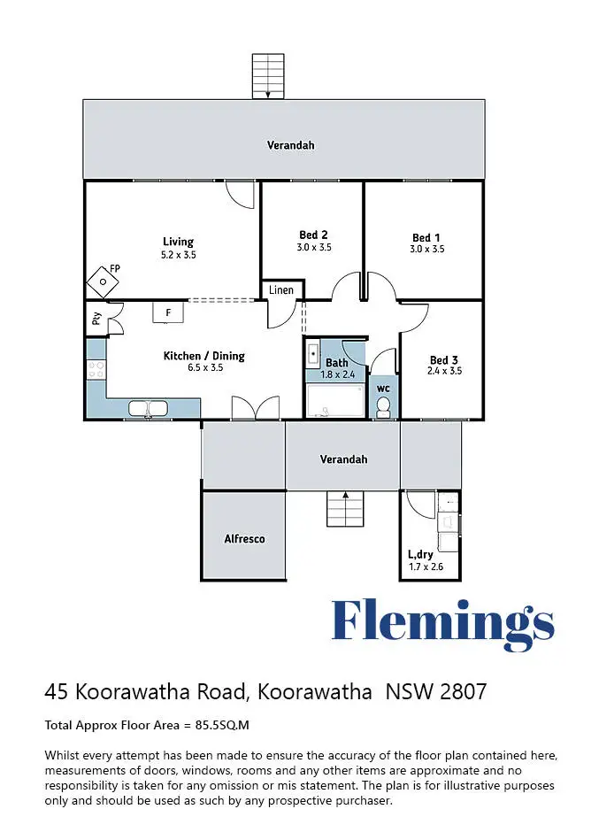 Floorplan of Homely house listing, 45 Koorawatha Road, Koorawatha NSW 2807