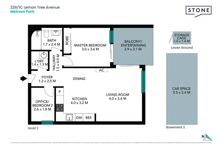 Floorplan of Homely apartment listing, 229/1C Lemon Tree Avenue, Melrose Park NSW 2114