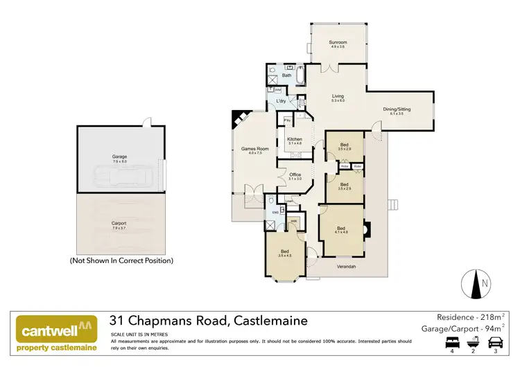 Floorplan of Homely house listing, 31 Chapmans Road, Castlemaine VIC 3450