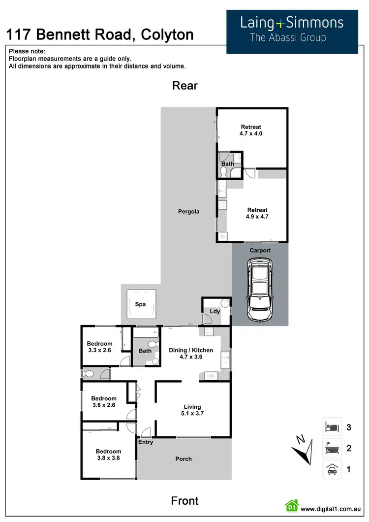 Floorplan of Homely house listing, 117 Bennett Road, Colyton NSW 2760