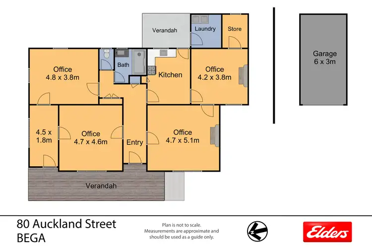Floorplan of Homely house listing, 80 Auckland Street, Bega NSW 2550