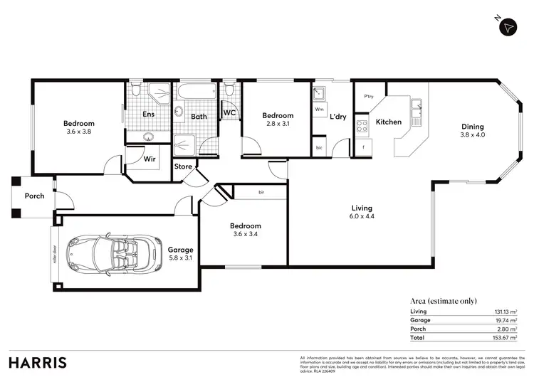 Floorplan of Homely house listing, 28 Oakmont Crescent, Novar Gardens SA 5040