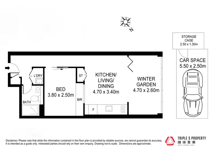 Floorplan of Homely apartment listing, 603/3 Footbridge Boulevard, Wentworth Point NSW 2127