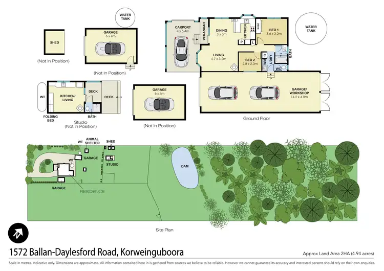 Floorplan of Homely house listing, 1572 Ballan-Daylesford Road, Korweinguboora VIC 3461