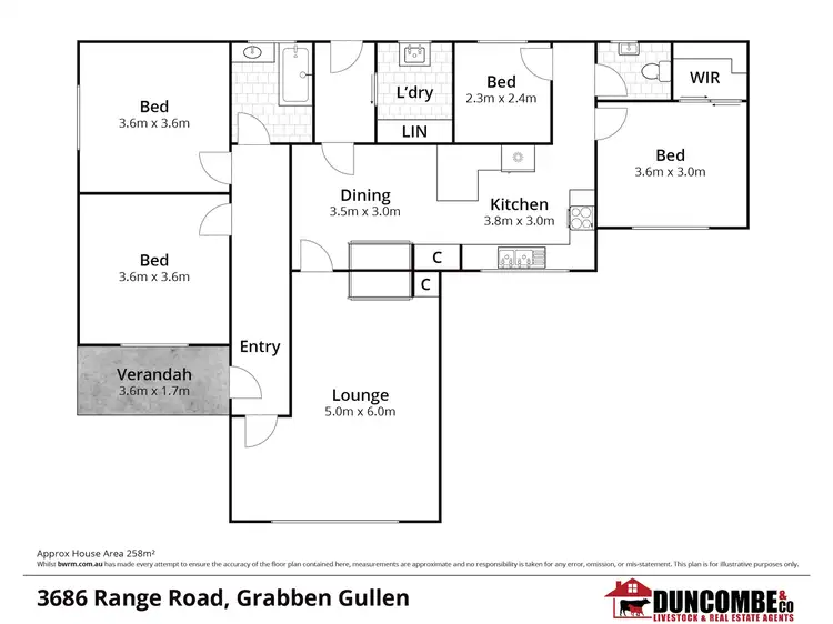 Floorplan of Homely rural property listing, 3686 Range Road, Crookwell NSW 2583