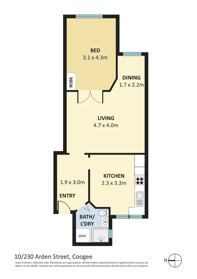 Floorplan of Homely apartment listing, 10/230 Arden Street, Coogee NSW 2034