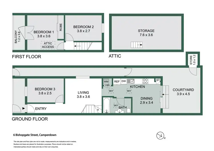 Floorplan of Homely house listing, 6 Bishopgate Street, Camperdown NSW 2050