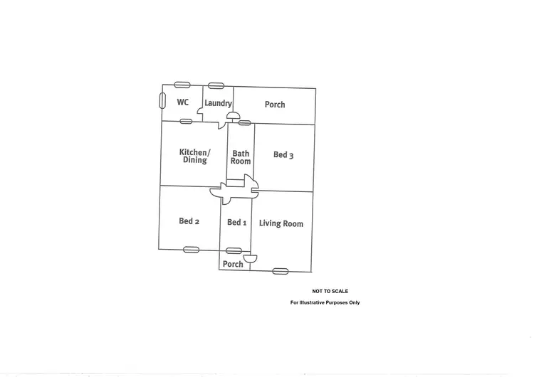 Floorplan of Homely semi-detached listing, 15 Heading Street, Whyalla Stuart SA 5608