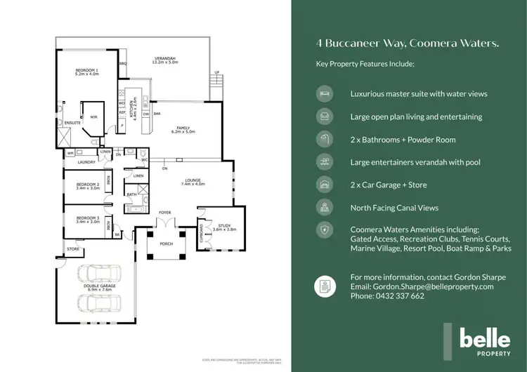 Floorplan of Homely house listing, 4 Buccaneer Way, Coomera Waters QLD 4209
