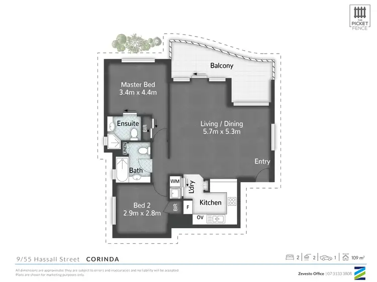 Floorplan of Homely unit listing, 9/55 Hassall Street, Corinda QLD 4075