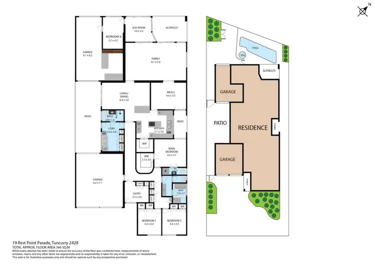 Floorplan of Homely house listing, 19 Rest Point Parade, Tuncurry NSW 2428