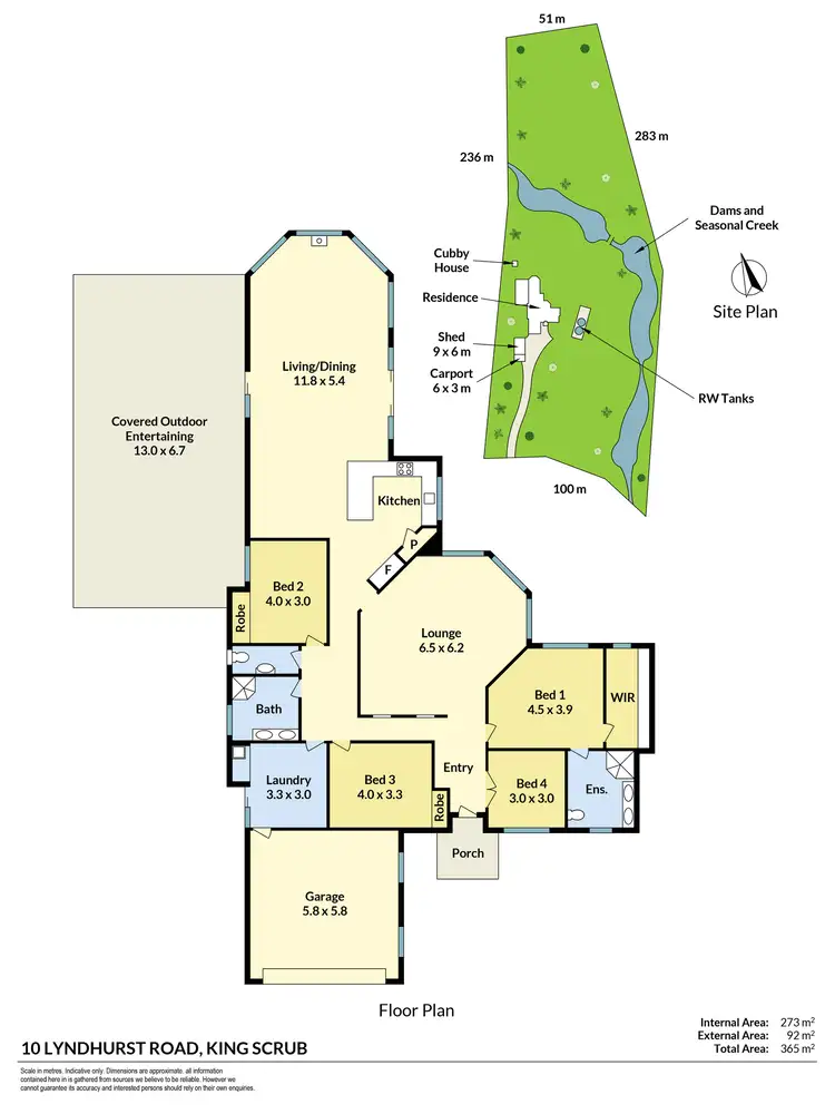 Floorplan of Homely house listing, 10 Lyndhurst Road, King Scrub QLD 4521